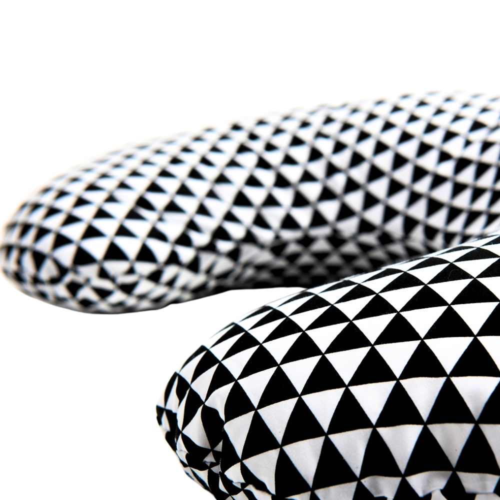 Perna Sarcina si Alaptare, Confort Exclusive,160 cm, Black &White, BebePrice [7]