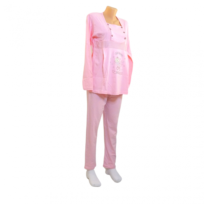 Pijamale pentru alaptare,  BabyStroller - Pink BebePrice [3]