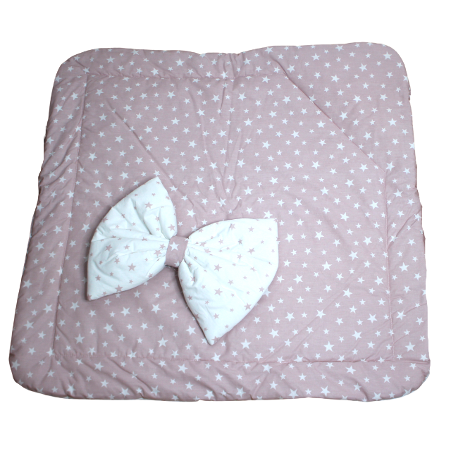 Paturica tip port bebe cu funda, doua fete, Stars, Powder Pink [4]