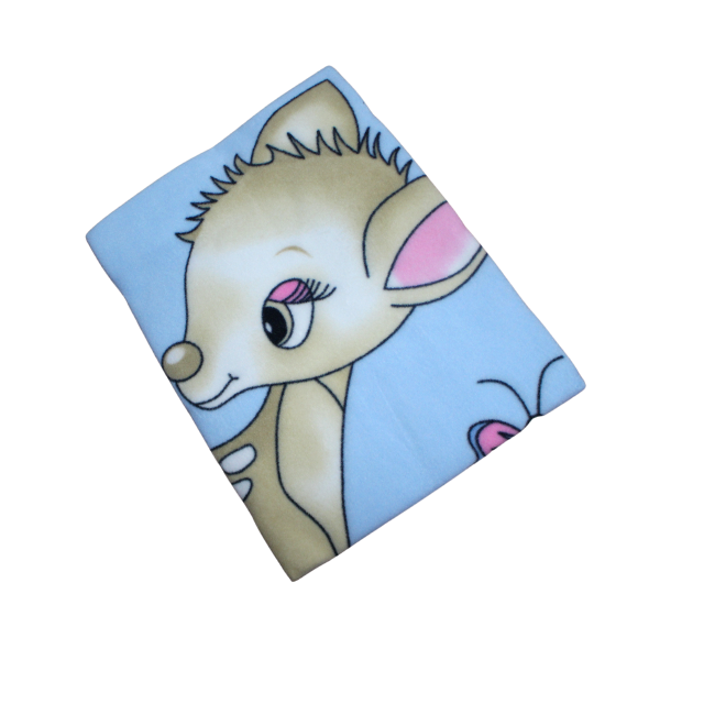 Pled pentru bebelusi si copii, polar/fleece, Bambi, Blue [2]