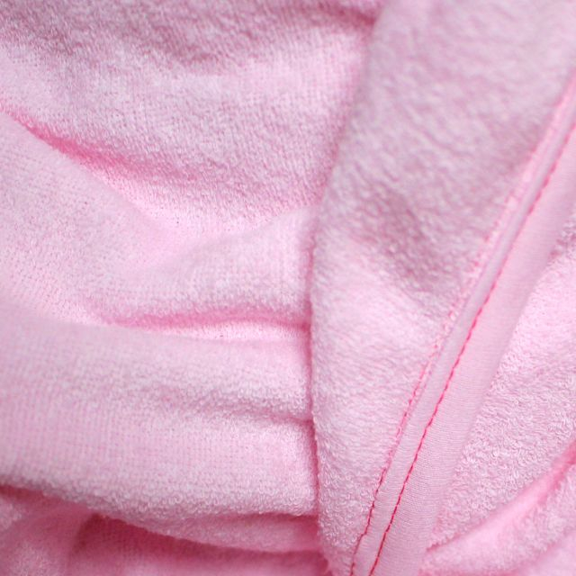 Prosop de baie cu gluga din bumbac , Funny animals, Flying Bear, Pink [3]