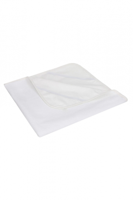Protectie impermeabila, bumbac,60x120 cm, White, BebePrice [4]