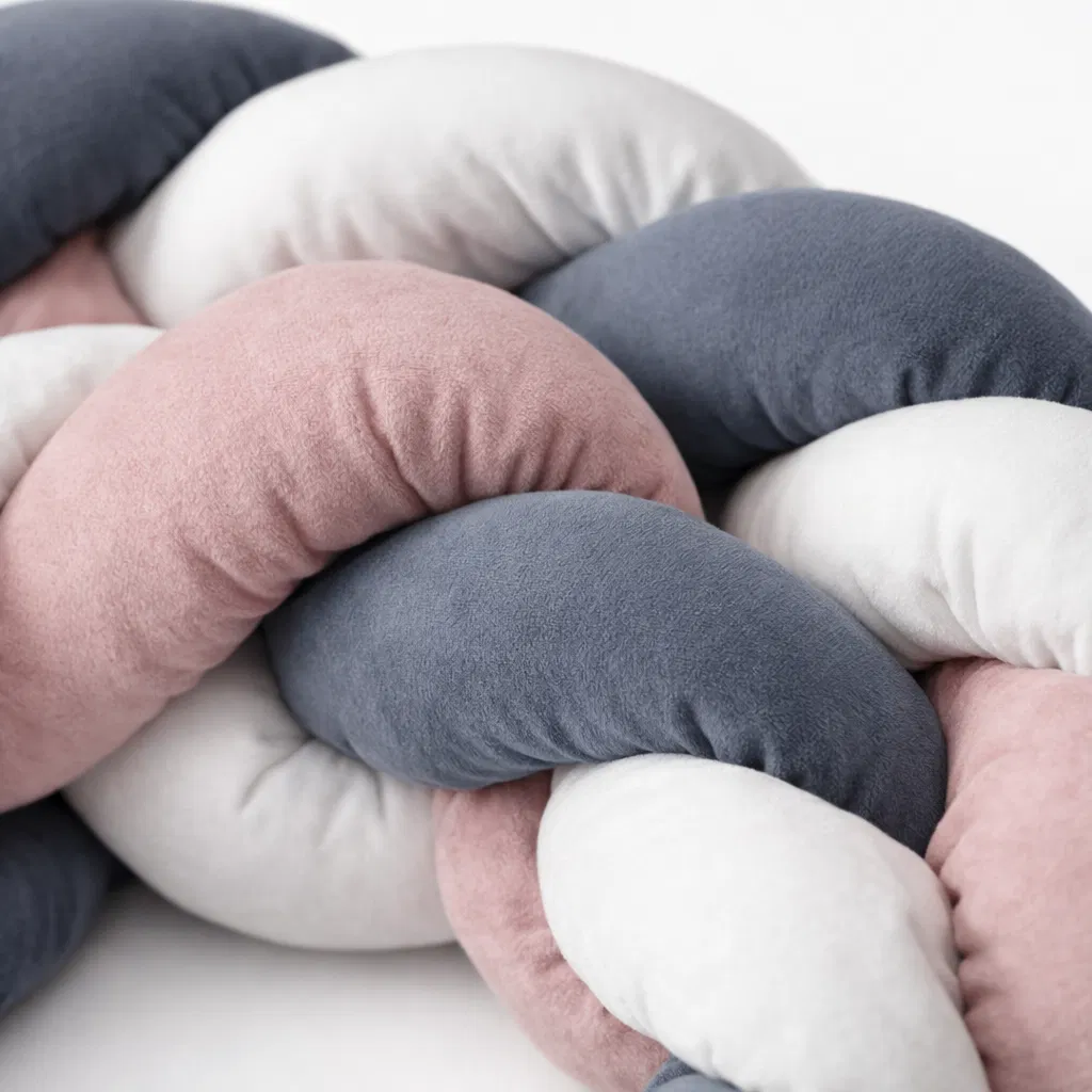 Protecție-laterală-bumper-împletit-TenderBraid-Roz-premium-pentru-bebelusi---BebePrice.ro [7]