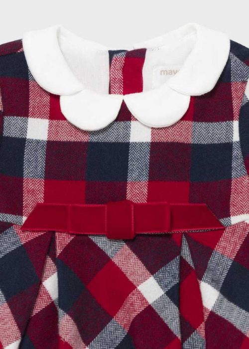 bebeprice Rochie Mayoral maneca lunga carouri ECOFRIENDS red [2]