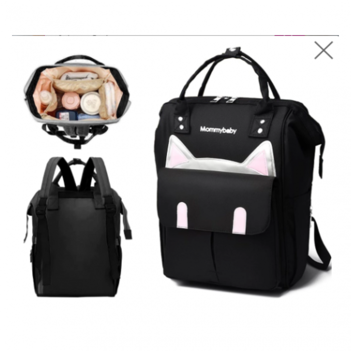 Rucsac termic multifunctional pentru parinti, Mommybaby, Black [3]