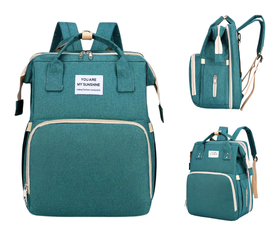 Rucsac multifunctional extensibil, impermeabil cu USB EasyTrip Baby, Forest, BebePrice [9]