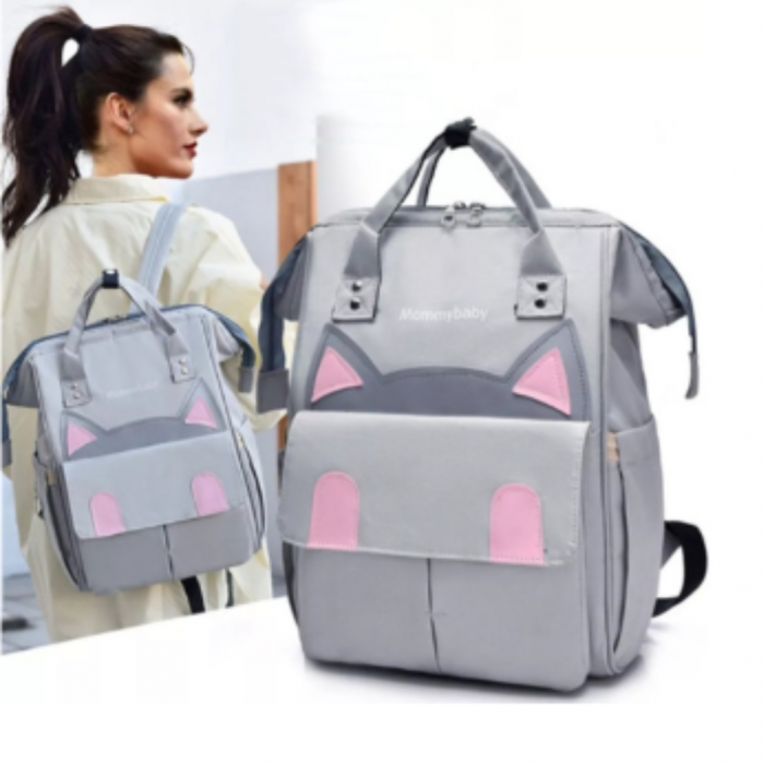 Rucsac termic multifunctional pentru parinti, Mommybaby, Grey [4]