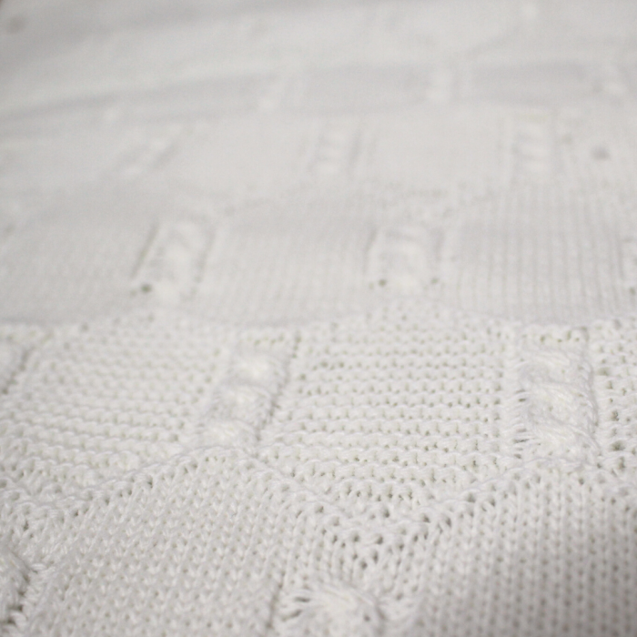 Sac de iarna tricotat si imblanit bebelusi, Off-White [5]