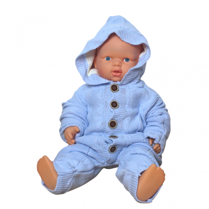 Combinezon tricotat, baietel, Blue [3]