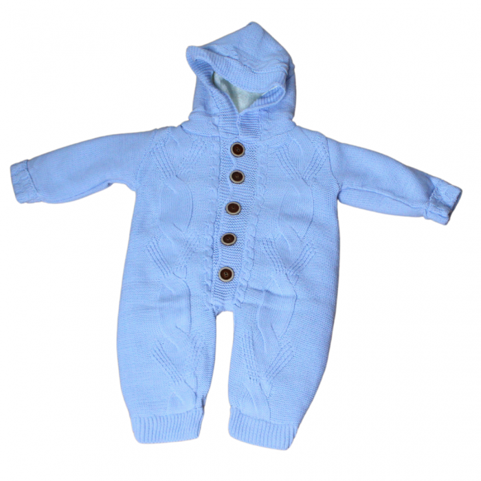 Combinezon tricotat, baietel, Blue [2]