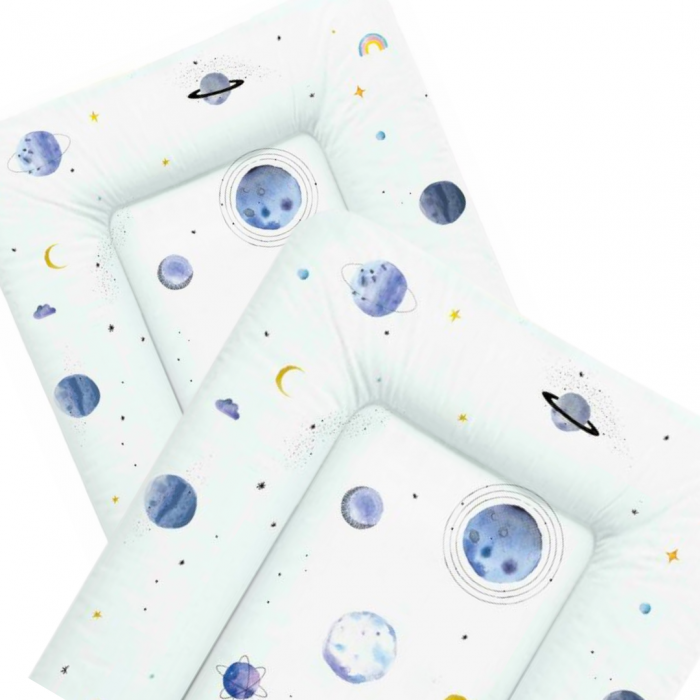 Saltea de infasat, Planets. White -Blue,BebePrice [2]