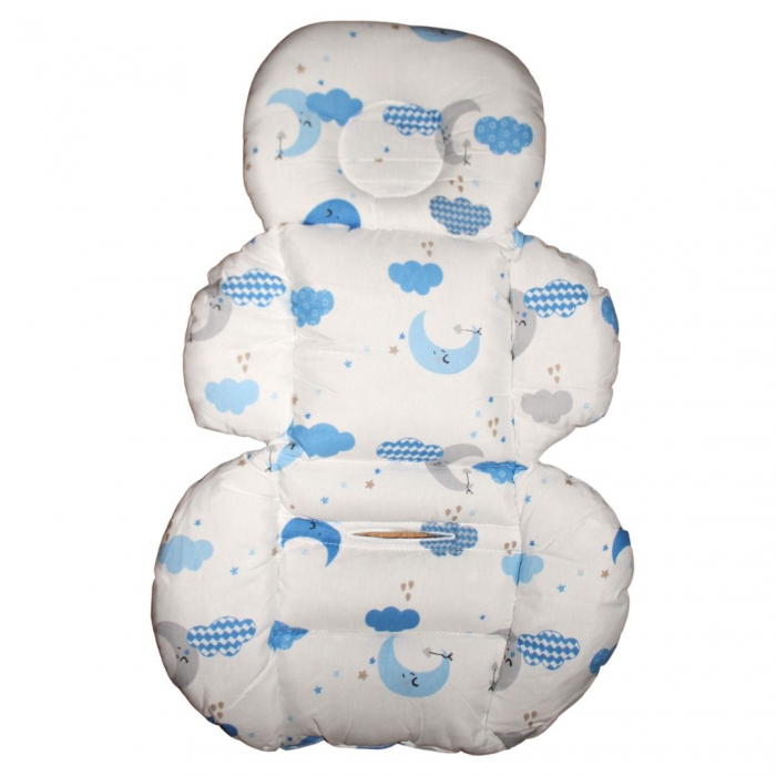 Saltea protectie pentru carucior si scoica, Sleepy Baby, Blue Moon [2]