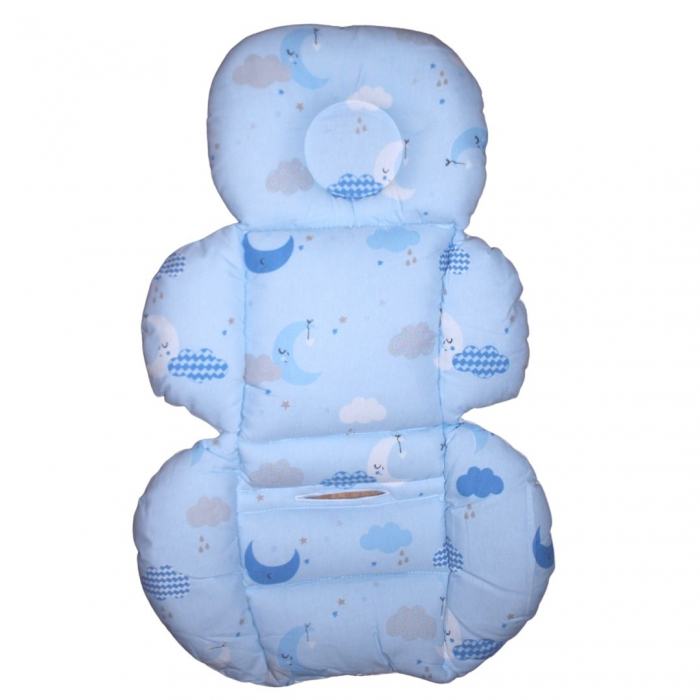 Saltea protectie pentru carucior si scoica, Sleepy Baby, Blue Moon [4]
