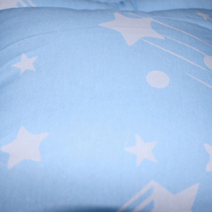 Saltea protectie pentru carucior si scoica, Sleepy Baby, Blue, Falling Stars [5]