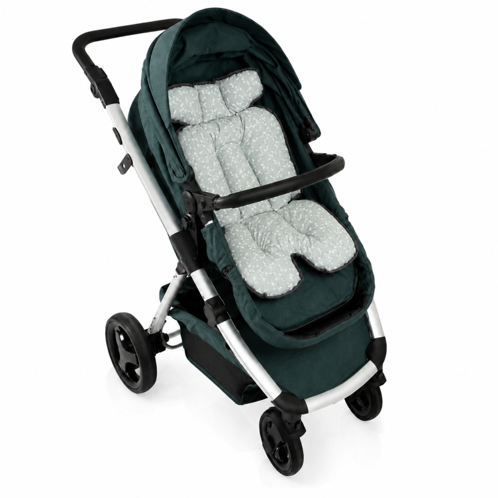 BBP_bj_5075 Saltea reversibilă cărucior și scaun de masă Soft Cotton verde 65x30 cm imagine principală BebePrice.ro [4]