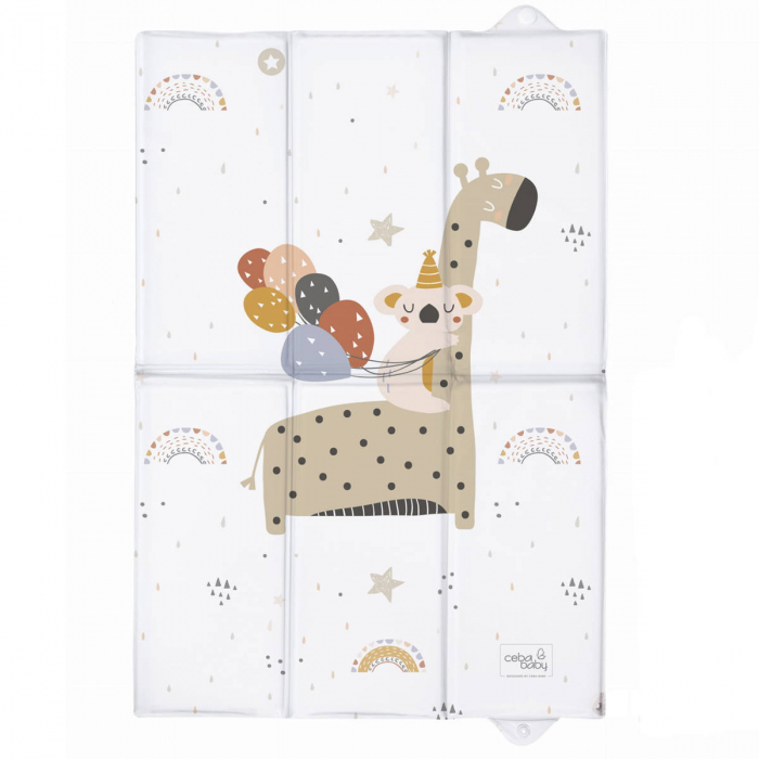 Salteluta de infasat, pliabila, impermeabila, 60x40 cm, Giraffe , BebePrice [2]
