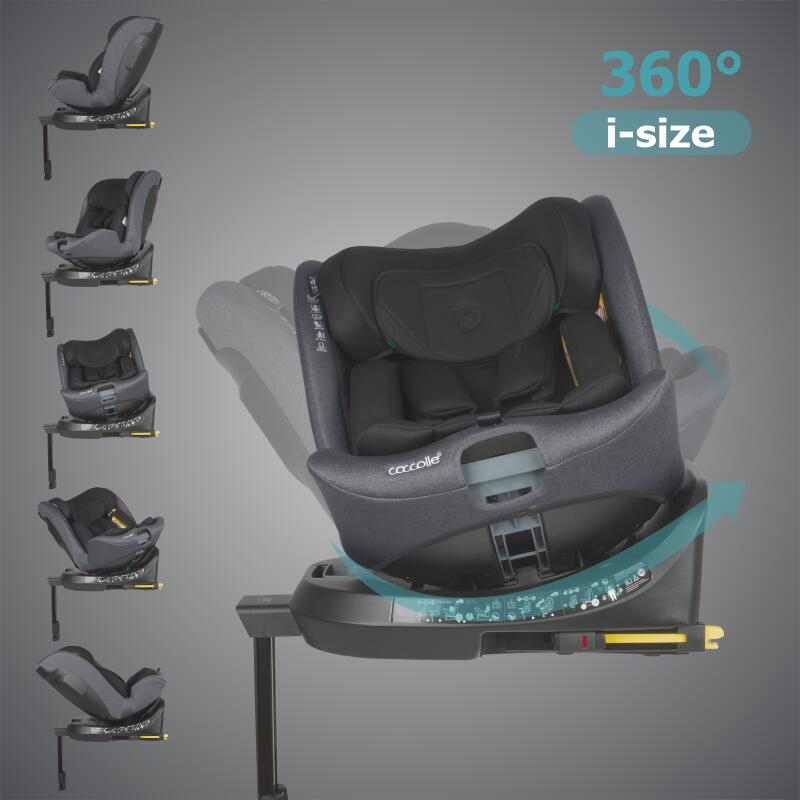 BBP-326089062 Scaun auto i Size 40-150 cm Ario Anthracite sistem i-Size si fixare ISOFIX BebePrice.ro [9]