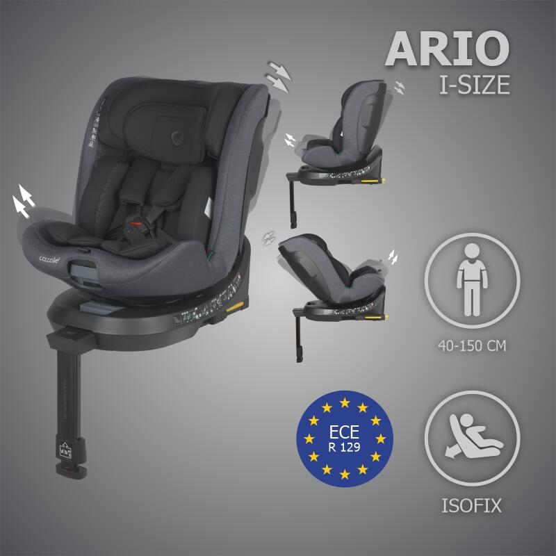 BBP-326089062 Scaun auto i Size 40-150 cm Ario Anthracite sistem i-Size si fixare ISOFIX BebePrice.ro [7]