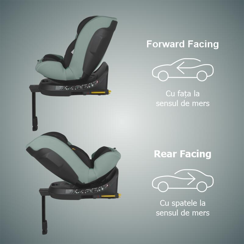 BBP-326089081 Scaun auto i Size 40-150 cm Ario Forest Sage sistem i-Size si fixare ISOFIX BebePrice.ro [11]