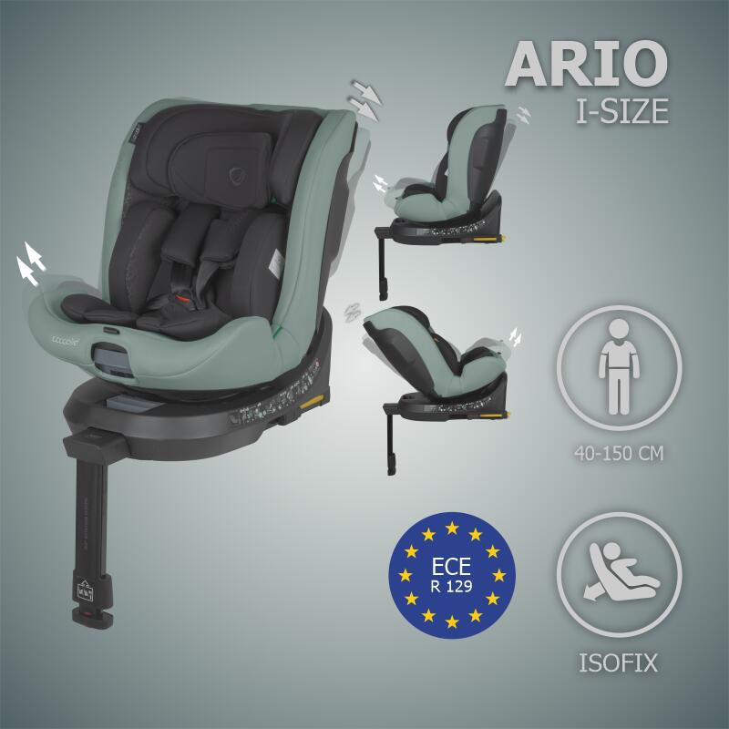 BBP-326089081 Scaun auto i Size 40-150 cm Ario Forest Sage sistem i-Size si fixare ISOFIX BebePrice.ro [5]