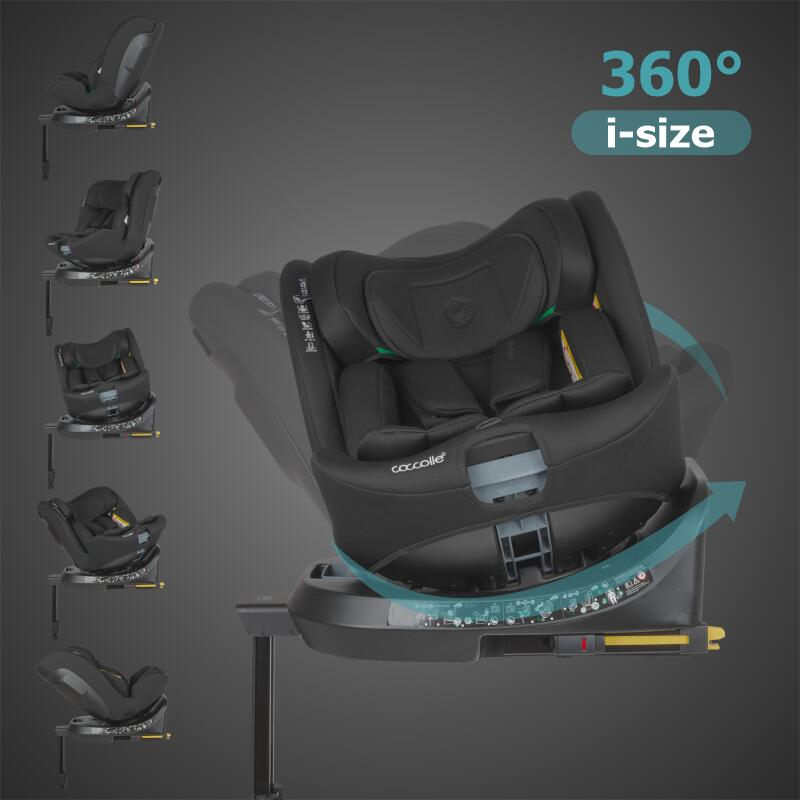 BBP-326098060 Scaun auto i Size 40-150 cm Ario Midnight Black sistem i-Size si fixare ISOFIX BebePrice.ro [9]