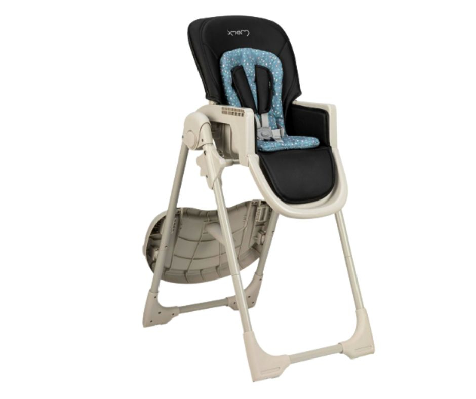 Scaun de masă, 7 pozitii, piele ecologica, GojoX, Black, BebePrice [4]