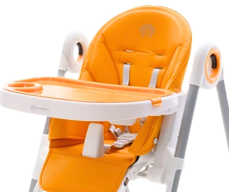 Scaun de masă ergonomic 3 in 1, Feedi, 7 pozitii, Orange, BebePrice [3]