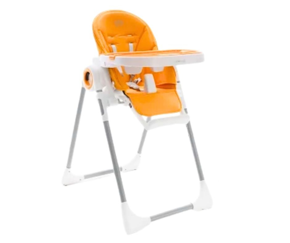 Scaun de masă ergonomic 3 in 1, Feedi, 7 pozitii, Orange, BebePrice [5]