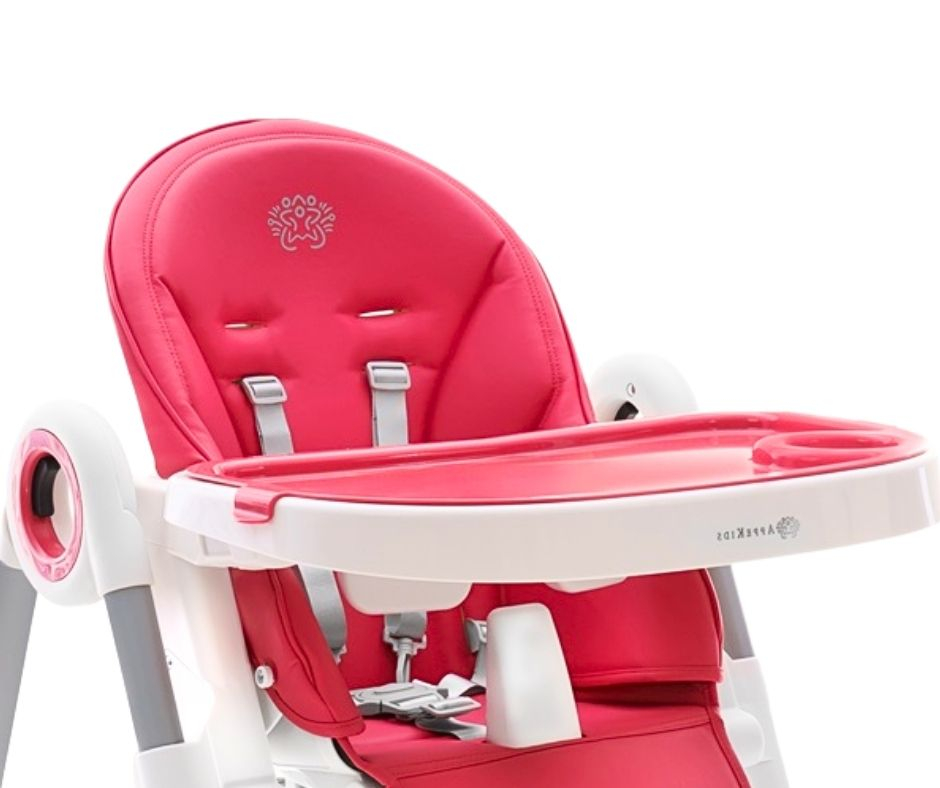 Scaun de masă ergonomic 3 in 1, Feedi, 7 pozitii, Salmon, BebePrice [7]