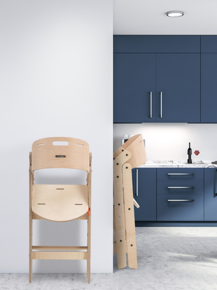 Scaun de masă pliabil din lemn MamaToyz Green BebePrice.ro [4]