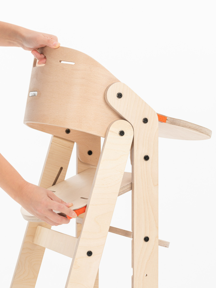 Scaun de masă pliabil din lemn MamaToyz Green BebePrice.ro [7]