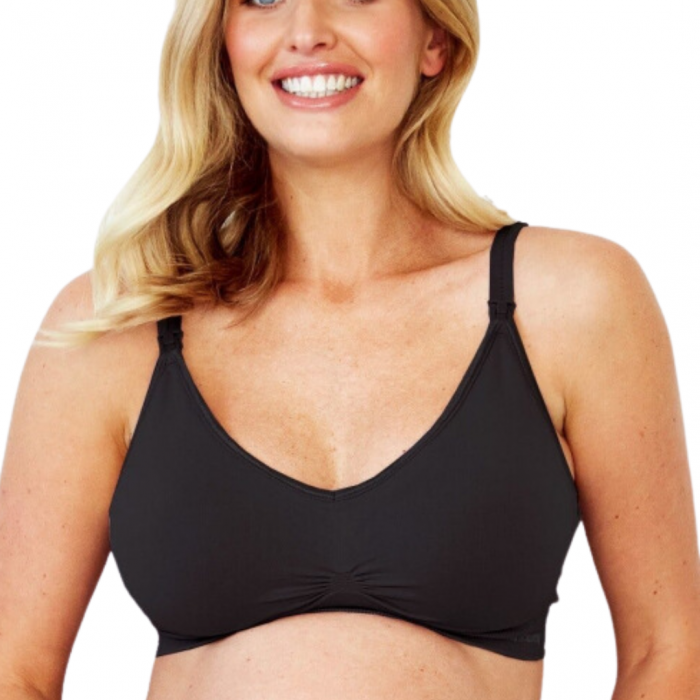 Set 3 bustiere pentru alaptare, Microfibra, Negru, BebePrice [5]