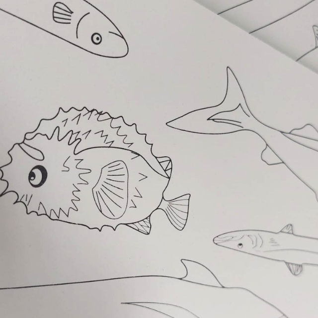 Set accesorii creatie,sablon, Sea World, BebePrice [3]