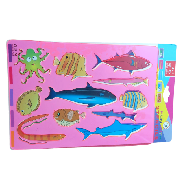 Set accesorii creatie,sablon, Sea World, BebePrice [2]