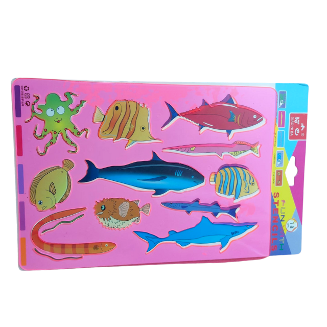 Set accesorii creatie,sablon, Sea World, BebePrice [4]