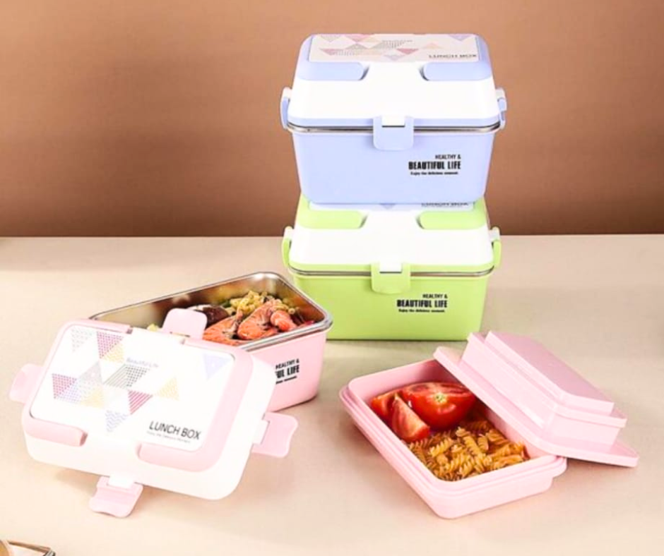 Caserola termica, 3 compartimente, Pink, BebePrice [9]