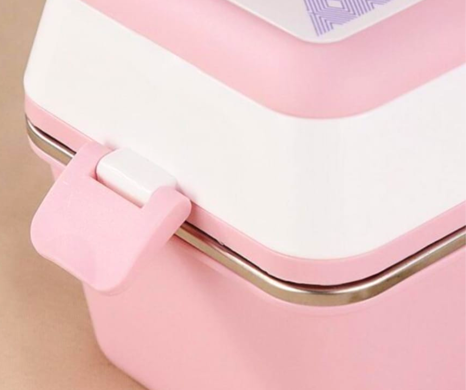 Caserola termica, 3 compartimente, Pink, BebePrice [4]