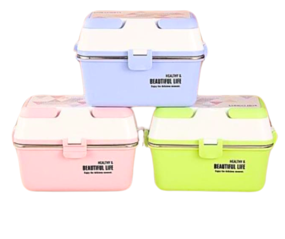 Caserola termica, 3 compartimente, Pink, BebePrice [6]