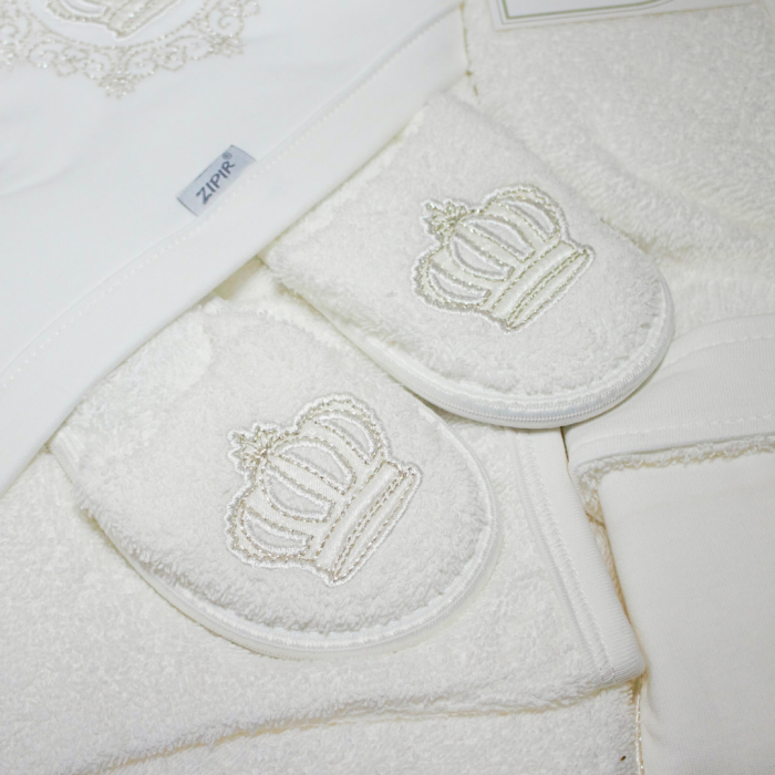 Set de baie pentru copii, bumbac, Royal, Light Beige - 4 piese, Bebeprice [2]