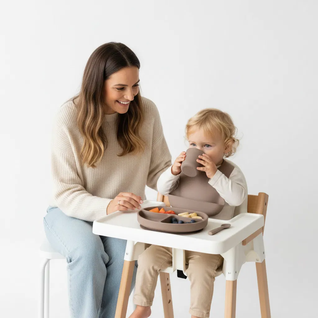 Set diversificare 4 piese din silicon BabyJem Latte BebePrice.ro [3]