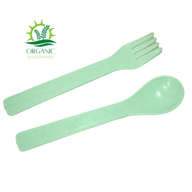 Set hranire bebe, rotund, din material organic, Puppy, Green- 3 piese [3]