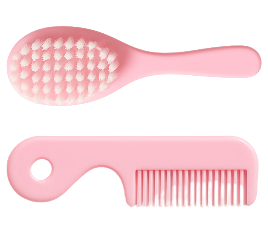 Set ingrijire bebelus, fara BPA, 7 piese, Pink , BebePrice [4]