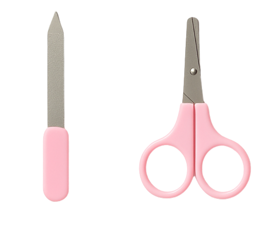 Set ingrijire bebelus, fara BPA, 7 piese, Pink , BebePrice [2]