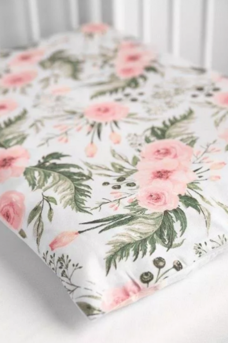 Set lenjerie pat, 2 piese, Bumbac, 100x135 cm, Roses, BebePrice [4]
