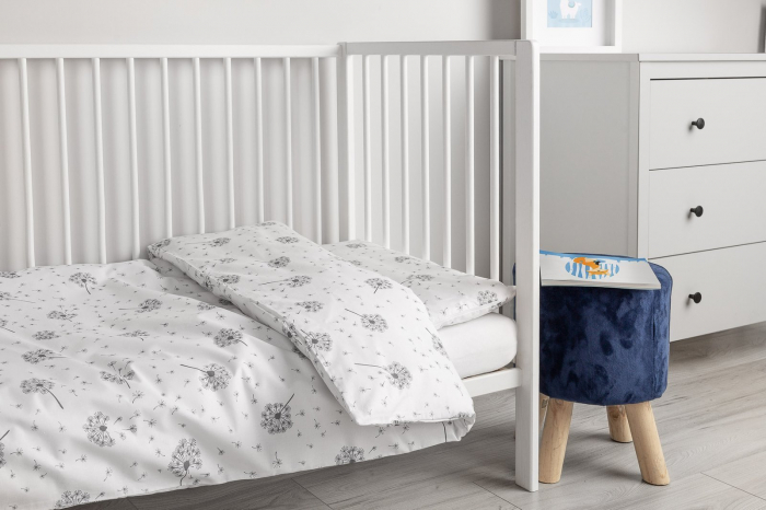 Set lenjerie pat, 2 piese, Bumbac, 100x135 cm, Dandelion, BebePrice [2]