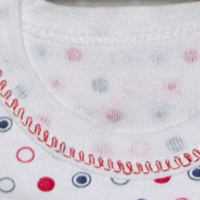 Set maternitate bumbac antialergic, nou-nascut (0-3 luni), Bear, white-red - 11 piese,BebePrice [2]