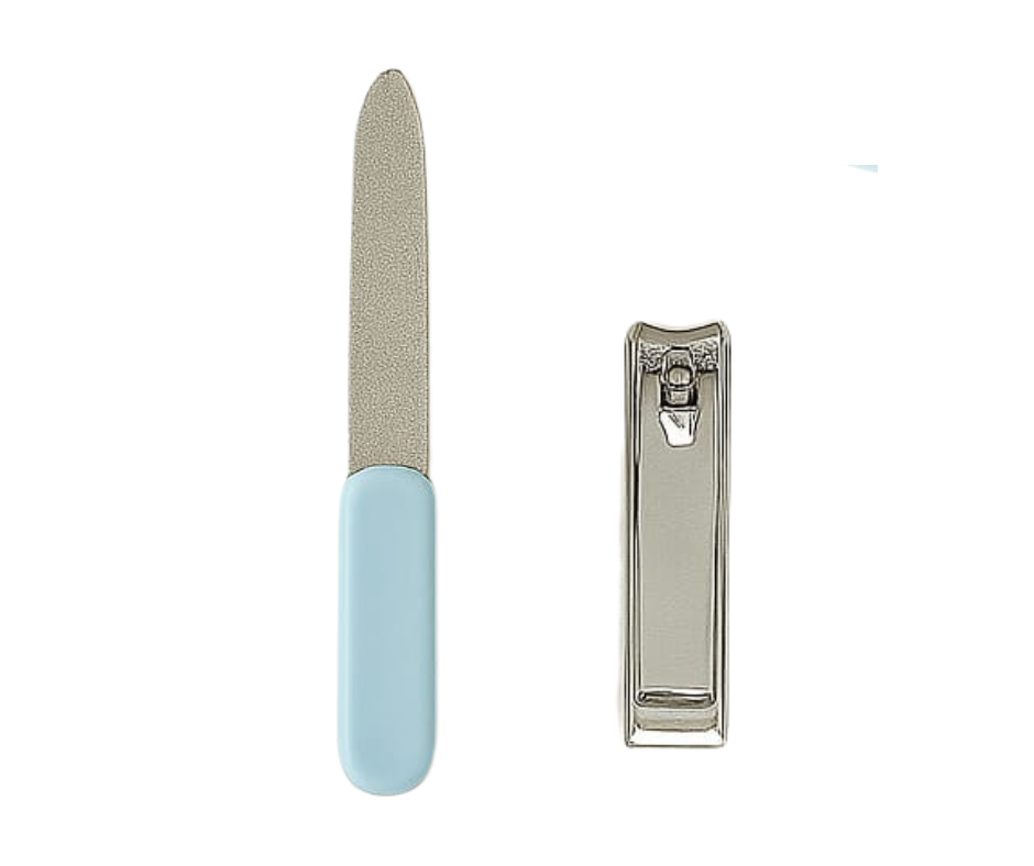 Set ingrijire unghii bebelus, fara BPA, 6 piese, Blue, BebePrice [7]