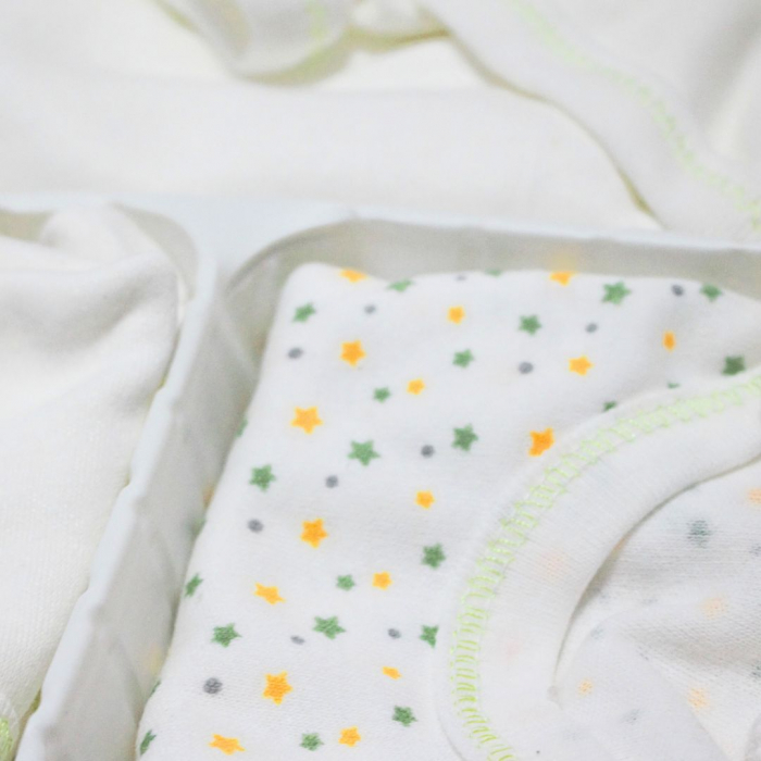 Set maternitate bumbac antialergic, nou-nascut, Little Baby, Pear - 11 piese [4]