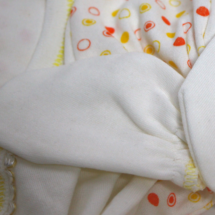 Set maternitate bumbac nou-nascut, Rabbits, Yellow - 5 piese [5]