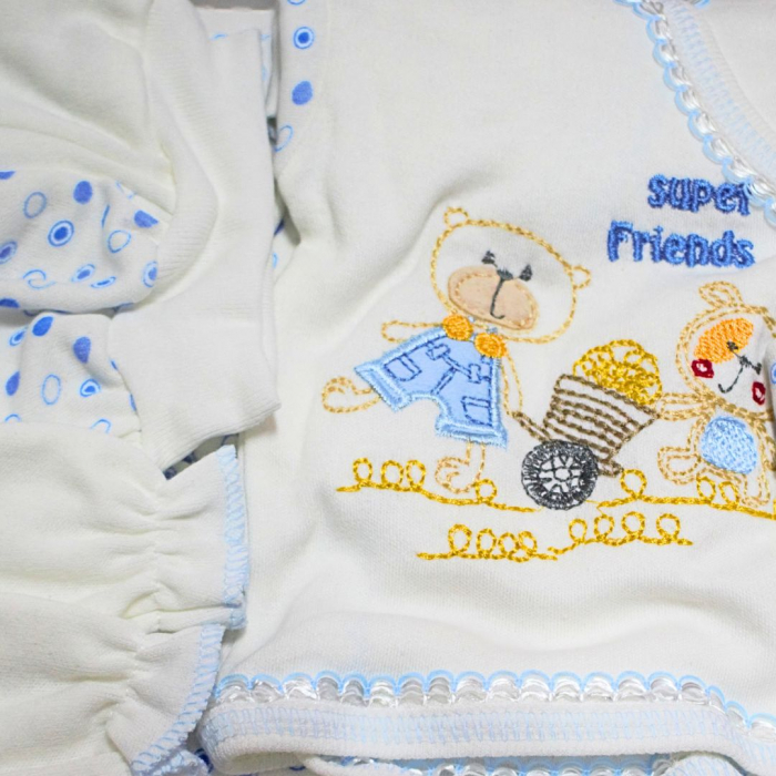 Set maternitate bumbac nou-nascut (0-3 luni), Daisymini, Super Friends, Red - 5 piese [3]